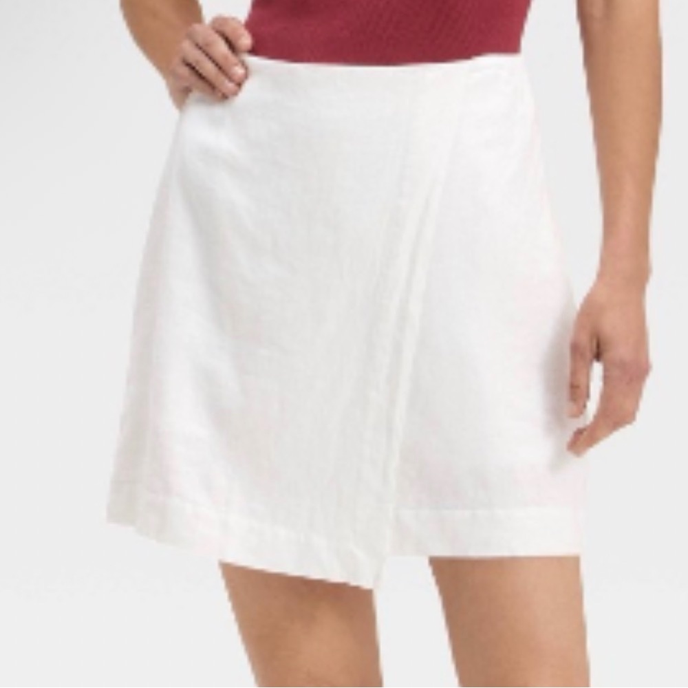 a new day White Linen-Blend Skort